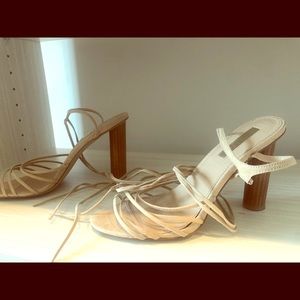 Wood heel trendy design